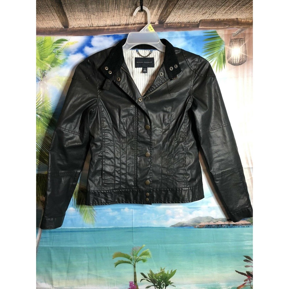 Banana Republic Bomber Jacket Womens Size XS Stretch